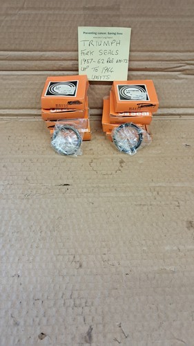 Triumph pre unit fork seals - fork, to
