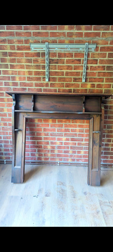 Victorian wood fireplace - victorian,