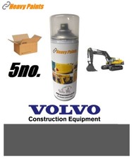 Volvo Grey BOX OF 5 Digger Excavator Paint Endurance Enamel Paint 400ml Aerosols