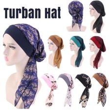 Pre-Tied Turban Hat Headwear