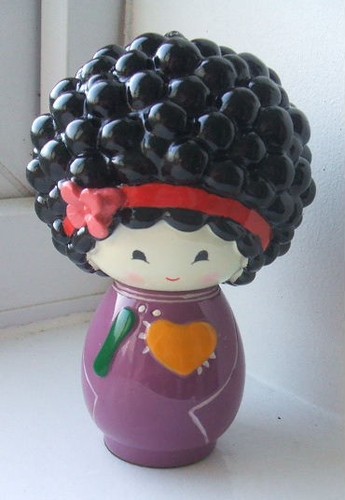 Kokeshi doll ceramic boxed - ceramic,