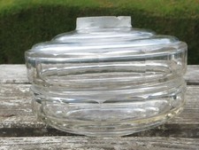 Double Facet Cut Clear Glass