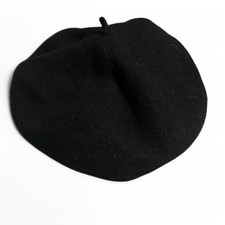 Vintage black women beret cap| SKU 6788