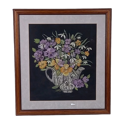 Hand embroidered purple - hand,