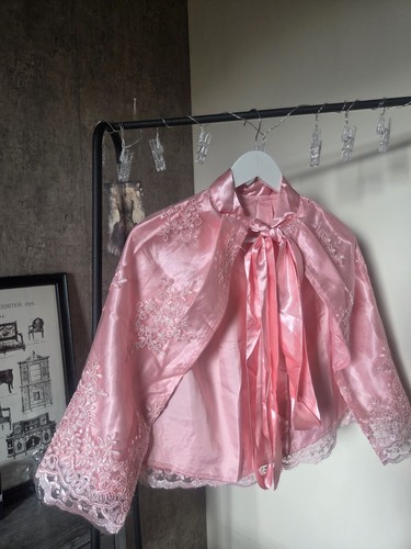 Vintage blush rose pink satin - rose,