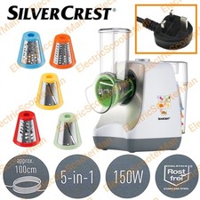 SilverCrest 5in1 Electric Grater Salad Slicer Fruit Cutter Vegetable Cheese +++