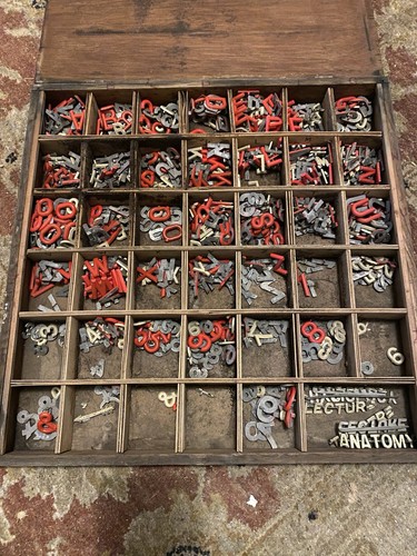 Vintage printers tray - vintage,