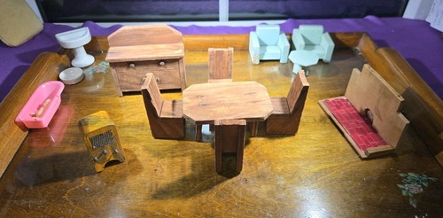 Vintage dolls house furniture - vintage,