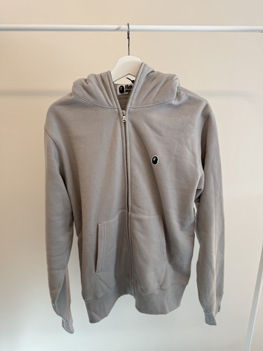 Bape grey full zip hoodie - grey,