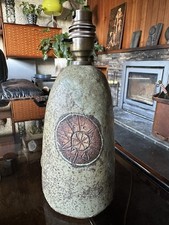 Vintage 1960 Early Bernard Rooke Hieroglyphic Lamp Base - Rewired & PAT Test