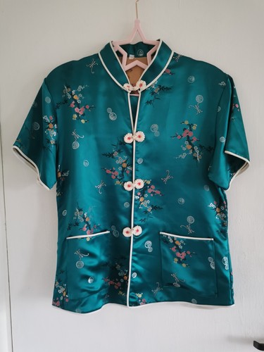 Vintage turquoise satin - vintage,