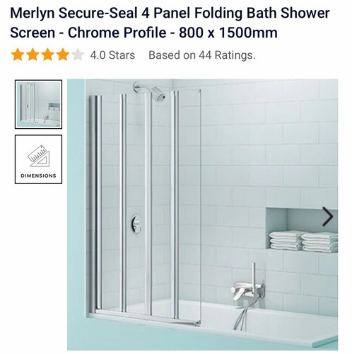 Folding bath shower - bath, screen