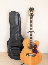 Epiphone EJ-200SCE/N Acoustic Electric Guitar with Case Rare Model