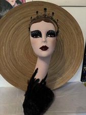 Hand painted Swan neck Mannequin . Odile Black Swan From Swan Lake