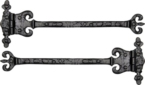 Black antique door hinges - x,