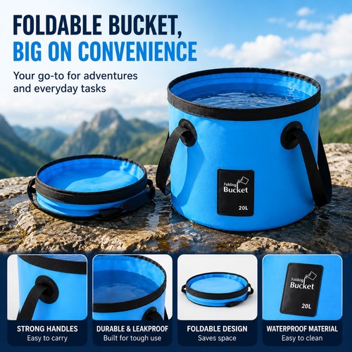 Collapsible silicone bucket - silicone,
