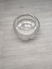 Vintage cut crystal glass rose