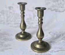 2x Vtg Antique Brass