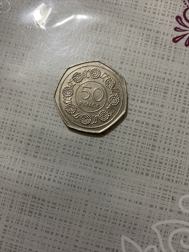 50p gibraltar 1988 coin - 1988,