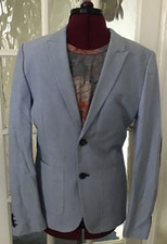 H&M MENS LIGHT BLUE COTTON