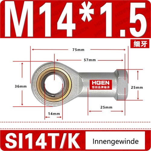 Female male rod end bearing - female, end,
