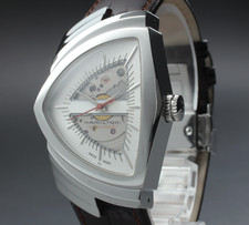 [Near MINT-] HAMILTON Ventura H245150 Automatic 34mm Brown Silver Men's Watch