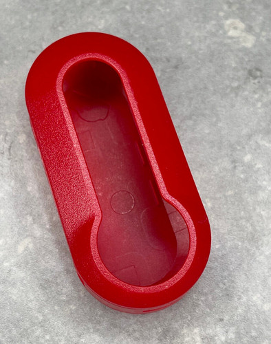 Red replacement key fob - key, trim