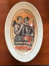 Plate WWII Third Reich 1941-1945 Original Military item Porcelain