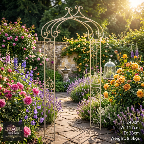 Garden arch metal rose - metal,