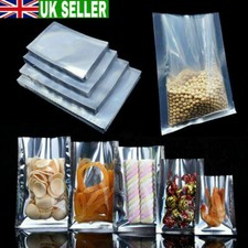 200X Aluminium Silver Food Grade Heat Seal Mylar Foil Bags Vacuum Sealer Pouches