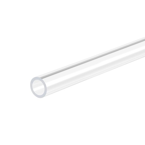 Clear rigid acrylic pipe 12mm - clear,