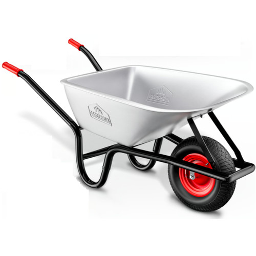 100l galvanised wheelbarrow - galvanised,