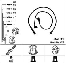 Black Ignition Cable Kit NGK