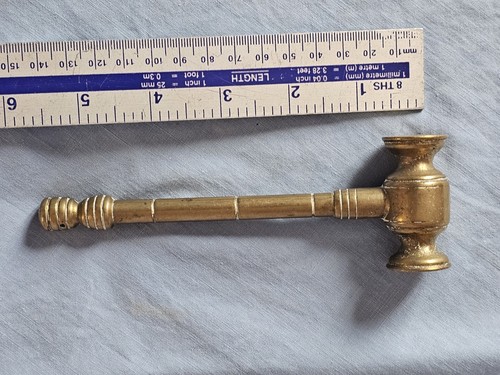 Vintage antique solid - solid, brass