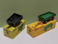DINKY LAND ROVER TRAILER & 4 WHEEL HAND TRUCK REPRO BOXED