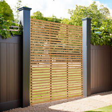 Yard Treated Wooden Fence Slatted Fence Panels Wood Outdoor Garden Fencing Panel