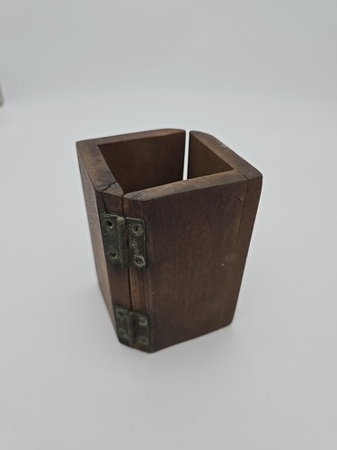 Antique hinged wooden - hinged,