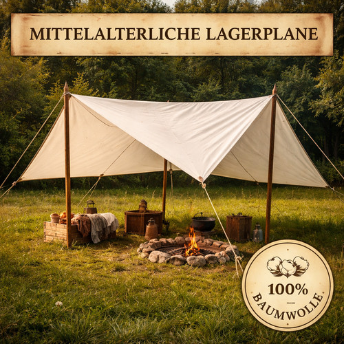 Medieval camp tarpaulin - camp,