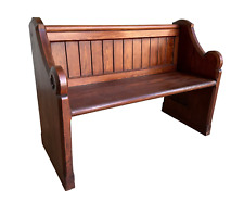 Old Salvaged Solid Pitch Pine Church / Chapel Pew - UKAA - Church Seating