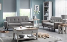 Real Oak Veneers & Elephant Grey Base Occasional & Dining Collection "RICHIE"