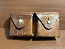 Vintage 1950s Swiss Army Leather Ammo Magazine Belt Pouch Sattler D.Loser ARTH