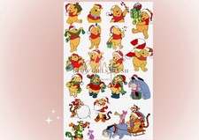 Winnie The Poo Christmas Waterslide  Nail Decals