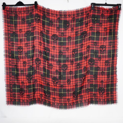 Alexander mcqueen tartan skull - alexander,