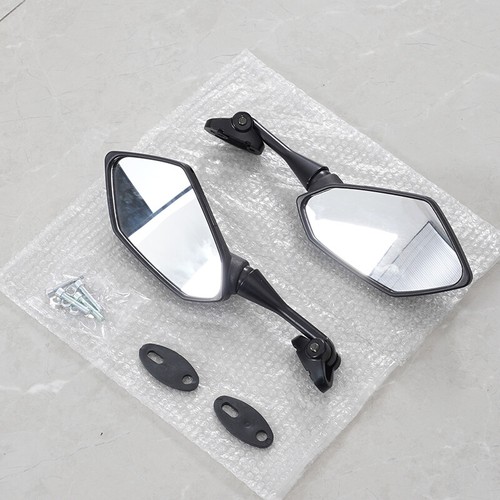 2pcs carbon black rearview - black,