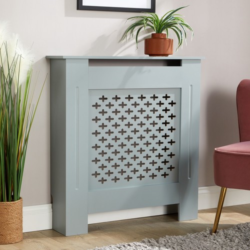 Grey small radiator cover mdf - small,