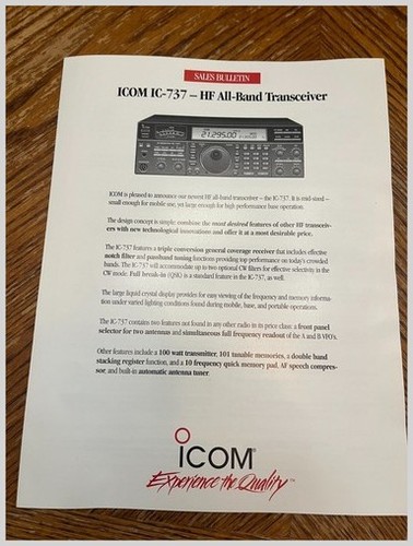 Icom 737 transceiver - hf,