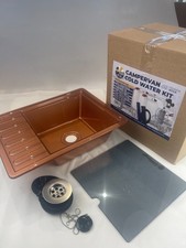 Sink & flutes Drainer Copper campervan motor home  boat catering camping NEW