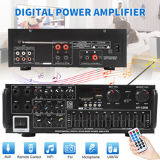 2000W Digital Power Amplifier Bluetooth Stereo HiFi Audio 2CH USB SD FM Car Home
