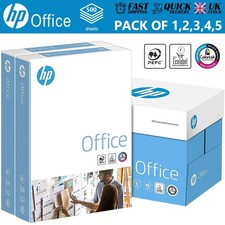 A4 White Paper 500 Sheets HP Copier Printer Photocopy Sheet 1 2 3 4 5 Reams