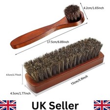 2-piece Horsehair Shoe Brush